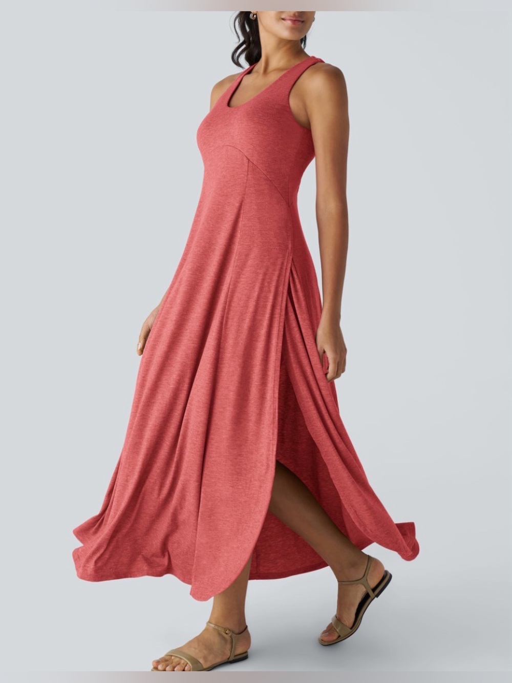 Halara flowy maxi casual tank dress
